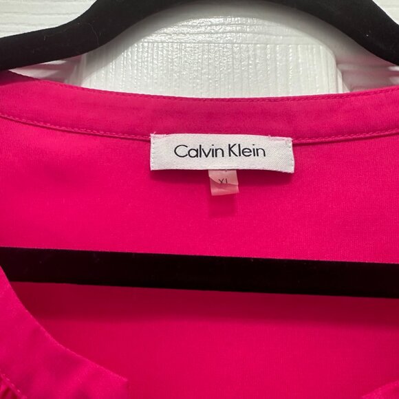 Pink Calvin Klein Blouse Size XL - Picture 2 of 4
